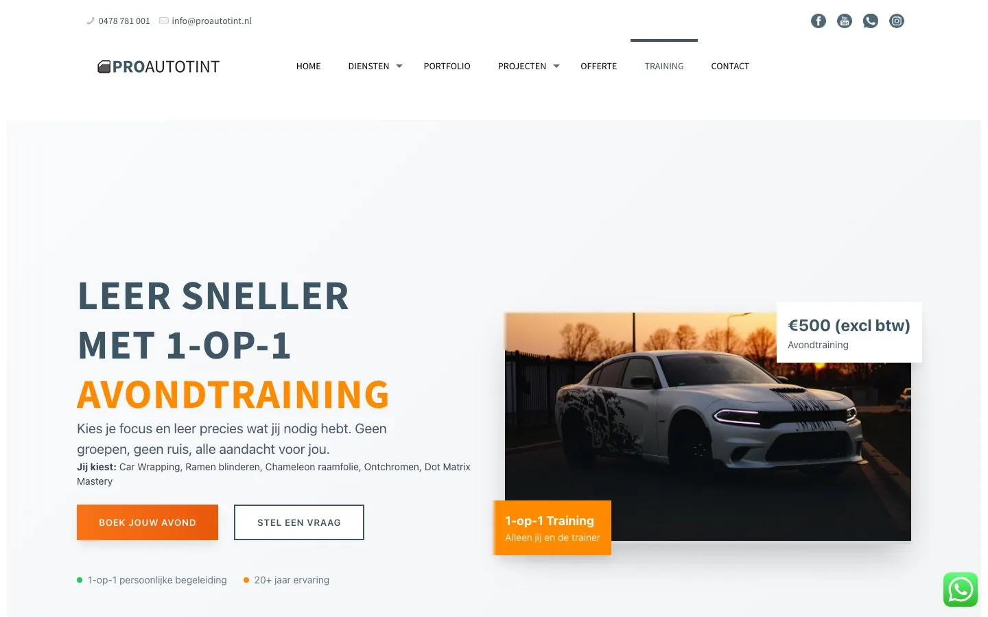 Screenshot of ProAutoTint Training